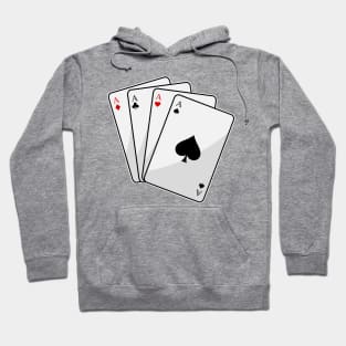 Quadruplets Aces Poker cards at Poker Hoodie